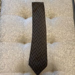 Barrington 100% Silk Tie - Green with design